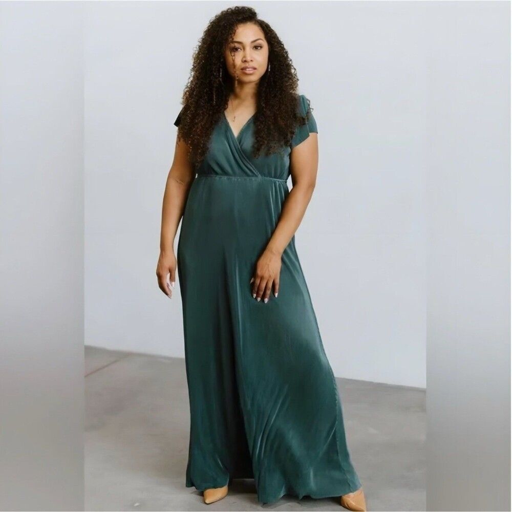 Baltic Born Athena Maxi Dress Ribbed Lagoon size XS NWTs